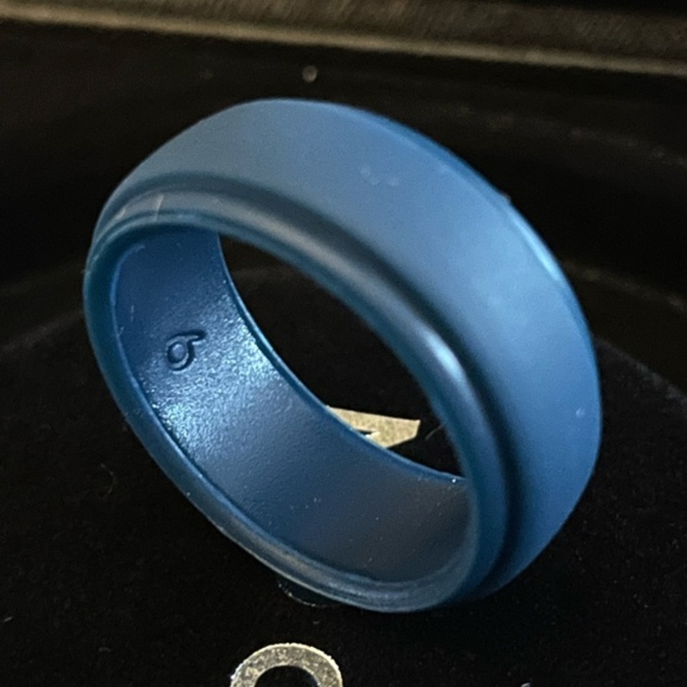 NEW Men’s Light Navy Lightweight Silicone Universal Ring (Multiple Sizes)